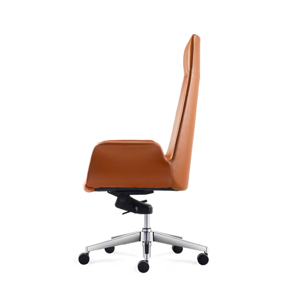 เก้าอี้ผู้บริหารหนังแท้ DF PROCHAIR รุ่น Rise Chair สีน้ำตาล
